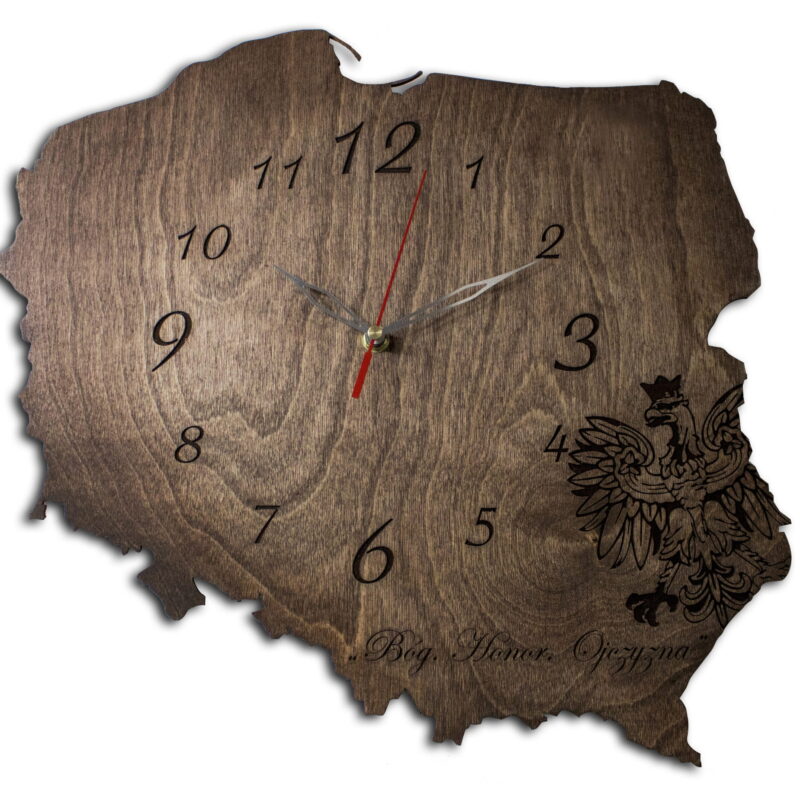 Patriotyczny zegar na ścianę