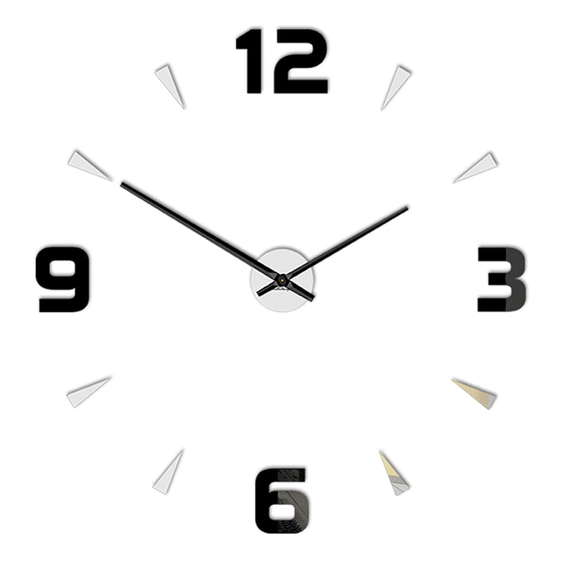 Lustrzany zegar ścienny Shot